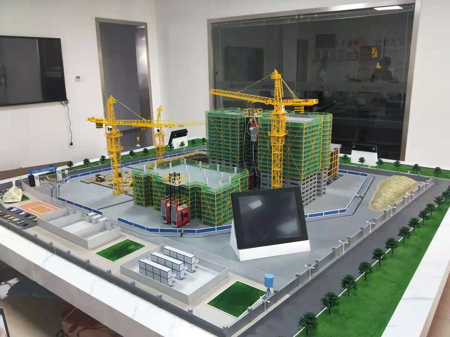 神池县建筑施工场景模型